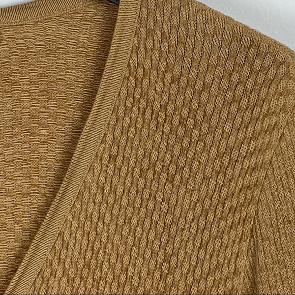 French Rags Vintage gold knit long button cardigan - Picture 4 of 8